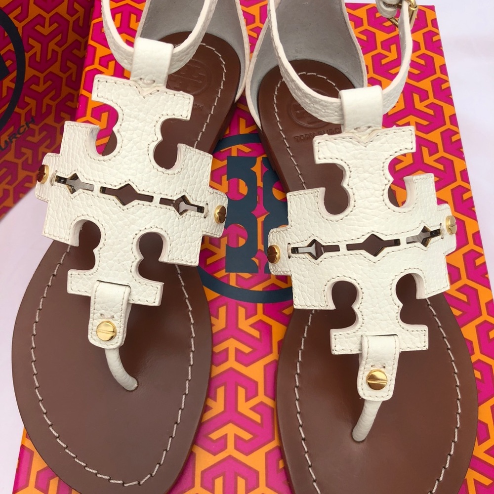 Tory Burch Phoebe Flat Thong Sandals - Picture 6 of 8